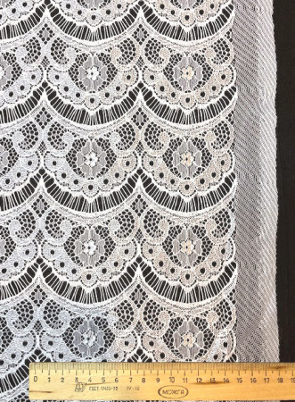 Кружевное полотно "Легкий бриз" молочный ткань