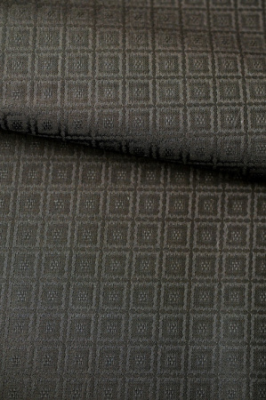 Жаккард КУБИКИ ПЛЕТЕНЫЕ черный
