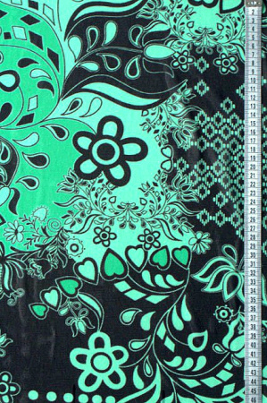 Сетка-компаньон СЕРДЕЧКИ зелено-изумрудный трикотаж