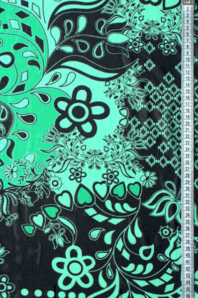 Сетка-компаньон СЕРДЕЧКИ зелено-изумрудный трикотаж