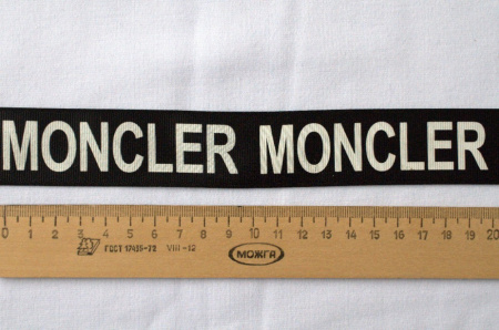 Тесьма репсовая Логотип Moncler 1