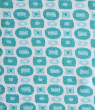 Креп плательно - блузочный КУБИКИ бирюза