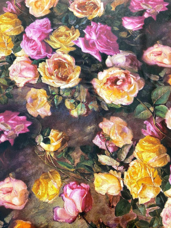 Кожа искусственная ОСЕННИЙ РОЗАРИЙ