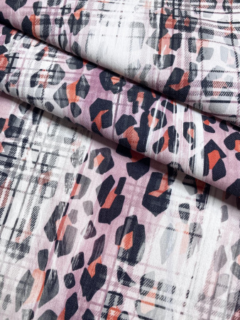 Джинс КЛЕТКА-ВАРЕНКА роза