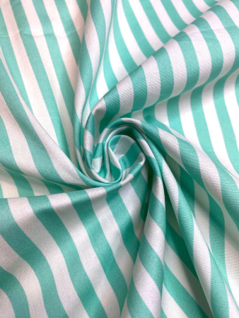 Сорочечная ткань ПОЛОСКА мята