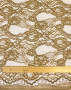 Кружевное полотно "Французские узоры" песочно - горчичный ткань