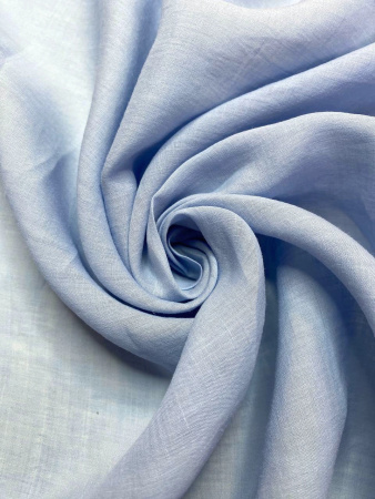 Лен однотонный ГОЛУБОЙ ЛЕД