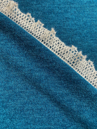 Трикотаж Ангора - меланж МОРСКАЯ ВОЛНА