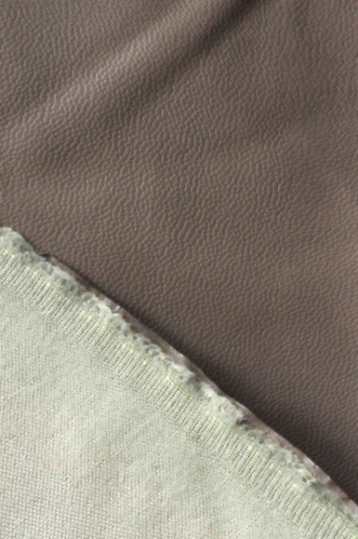 Искусственная КОЖА на тонкой вискозной основе Бежево-Коричневая 3