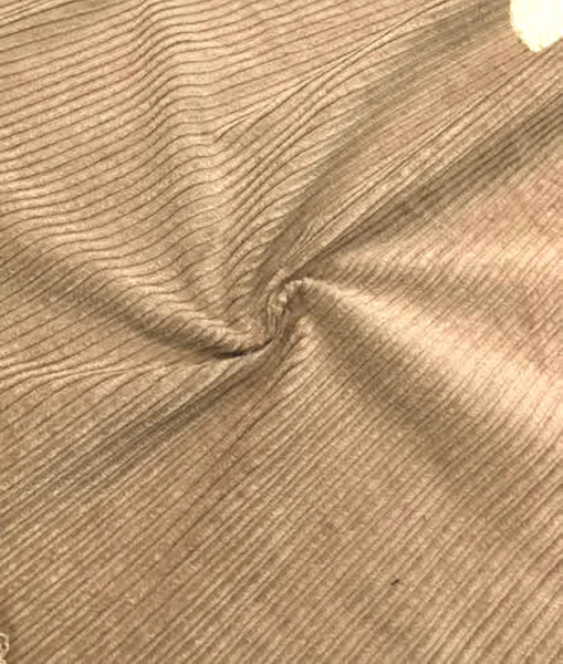 Вельвет однотонный "Ириска молочная" ткани