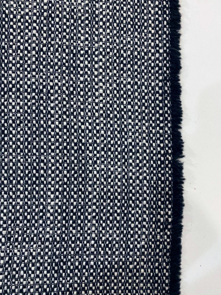 ткани Твид костюмный ШАНЕЛЬ черно-молочная