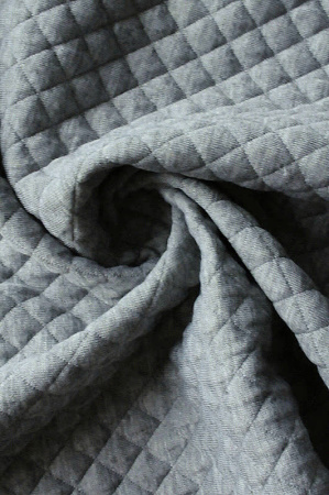 Трикотаж (Стежка) "Серый меланж"