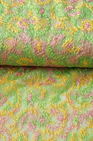 Фатин "Вышивка крестиком"  ткань