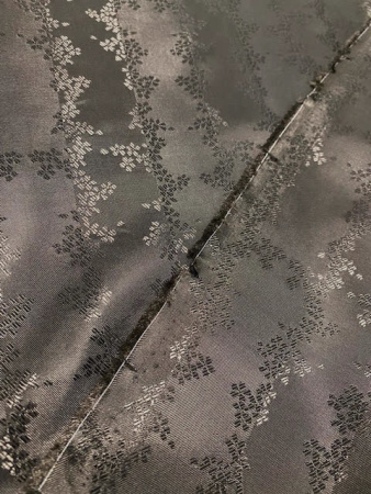 Ткань подкладочная (жаккард) "Цветочные гирлянды" 