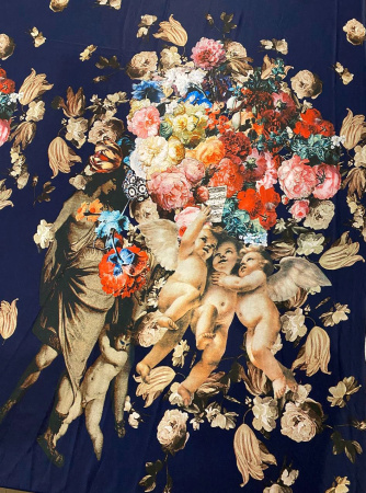 Трикотаж (масло теплое) АНГЕЛОЧКИ ткань