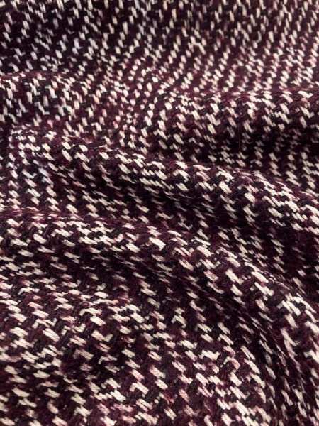 ткани Ткань костюмная ШАНЕЛЬ темно-бордовая