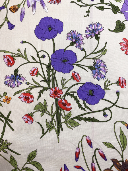 Хлопок МАГИЯ ЛЕТА серый фон