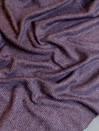 Трикотаж меланж с люрексом БАКЛАЖАН трикотажная ткань