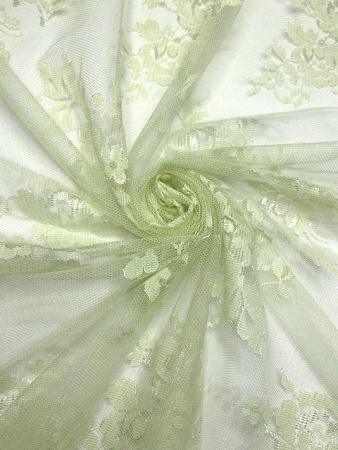 Гипюр "Букетики оливы" ткань