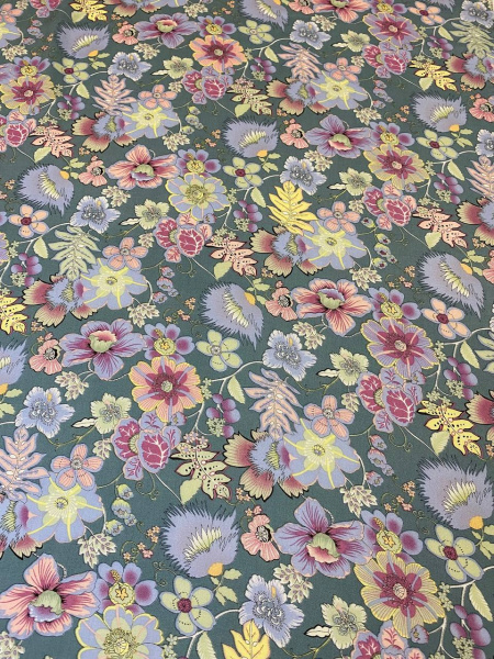 Вискоза ИЗЫСКАННЫЙ МИЛЬФЛЕР припыленная бирюза