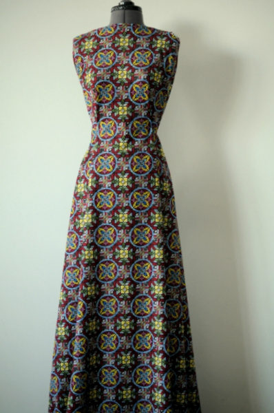 Трикотаж милано Винтажный стиль винный 5