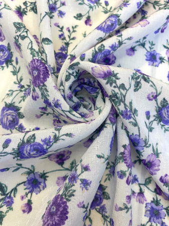 Вискоза ЦВЕТЫ ПРОВАНСА сирень