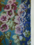 Вискоза ЦВЕТОЧНЫЙ УЗОР морская волна