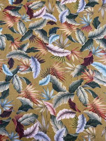 Вискоза ТРОПИЧЕСКИЕ ЛИСТЬЯ 