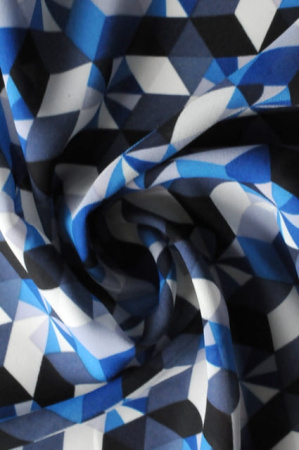 Креп плательно - блузочный Зимний калейдоскоп 4