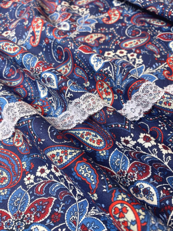 Батист ПЕЙСЛИ на синем