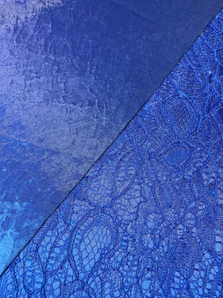 Кружево на трикотажной основе "Василек" ткань