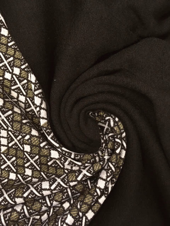 Трикотаж-жаккард Смальта темный и черная ангорка11