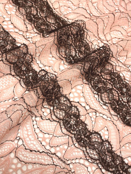 Кружевное полотно "Контурный узор" припыленная роза Кружевное полотно "Контурный узор" припыленная роза ткань