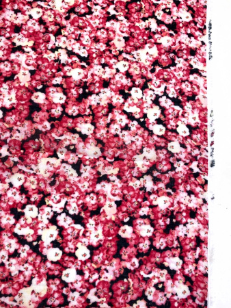 Батист МЕЛКИЕ ЦВЕТОЧКИ красные