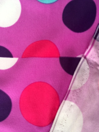 Бифлекс для купальников Горох на ярком сиреневом фоне 2