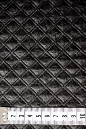 КОЖА искусственная СТЕЖКА КУБИКИ черные