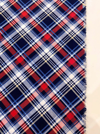 Полувискоза КЛЕТКА ВИШНЕВАЯ