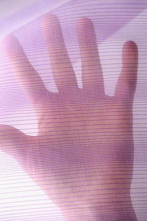 Органза ПОЛОСЫ ФИОЛЕТОВЫЕ фон фиолетовый ткань