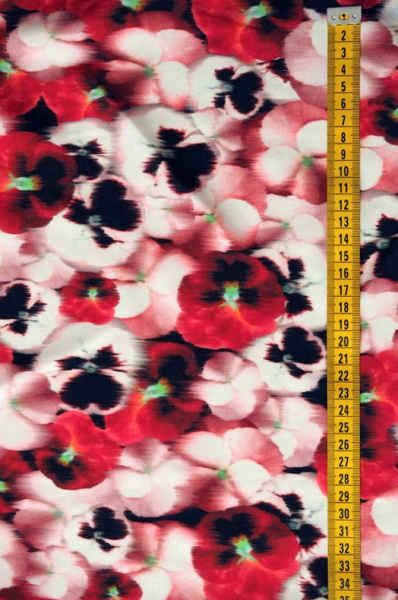 Шелк натуральный ФИАЛКИ