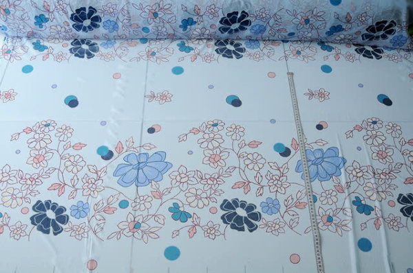 Сетка трикотажная ЦВЕТОЧНЫЙ КУПОН трикотаж