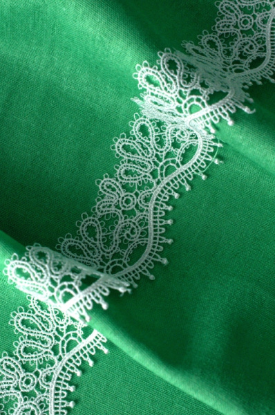 Лен однотонный ЗЕЛЕНЫЙ