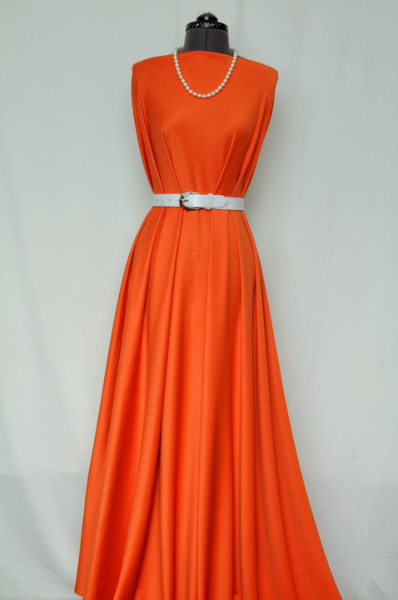 Трикотаж милано однотонный Хурма 2