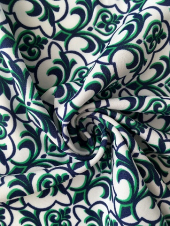 Бифлекс для купальников Восточный узор  бел 3