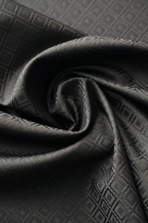 Жаккард КУБИКИ ПЛЕТЕНЫЕ черный 3