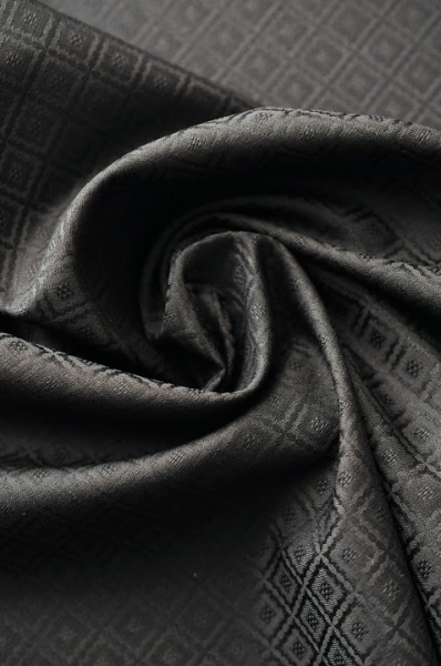 Жаккард КУБИКИ ПЛЕТЕНЫЕ черный 3 Жаккард КУБИКИ ПЛЕТЕНЫЕ черный 3