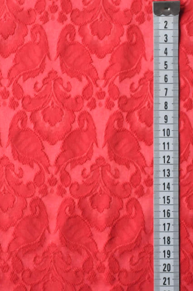 Жаккард "Праздничный" алый Жаккард "Праздничный" алый ткань