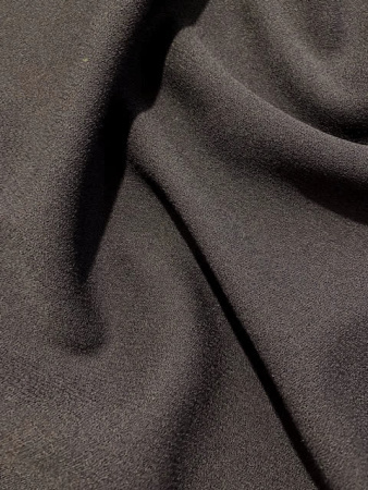 Креп плательно - костюмный ЧЕРНЫЙ