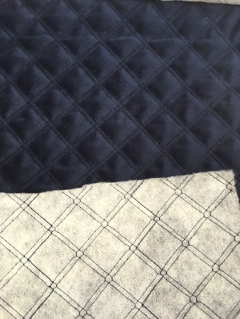 Бархатная стежка Темно-синяя 3