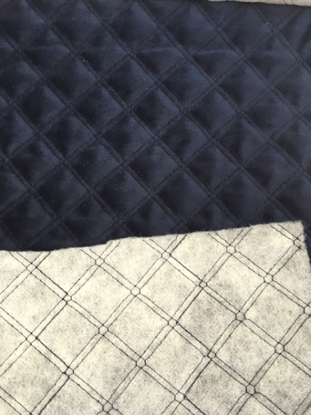 Бархатная стежка Темно-синяя 3