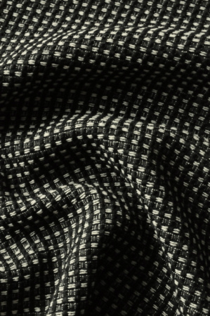 Плательно-Костюмное Букле Молочно-черное